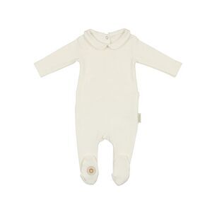 Mon Tresor Girls  Collared Coordinate Footie, White